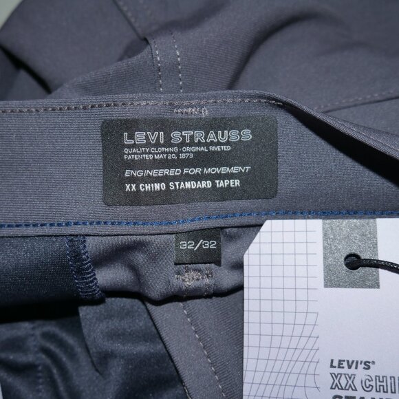 Levi's XX Chino Standard Tech Men's Pants 32x32 Performance Stretch Gray - Picture 5 of 12